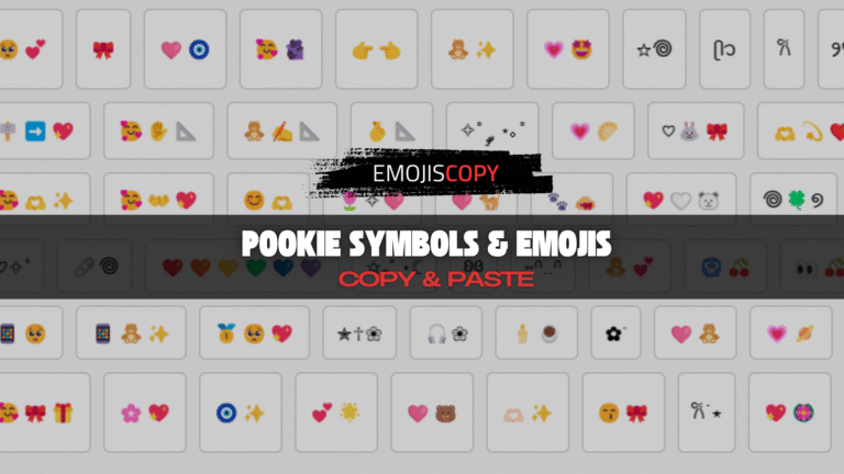 banner image of post pookie symbols copy and paste